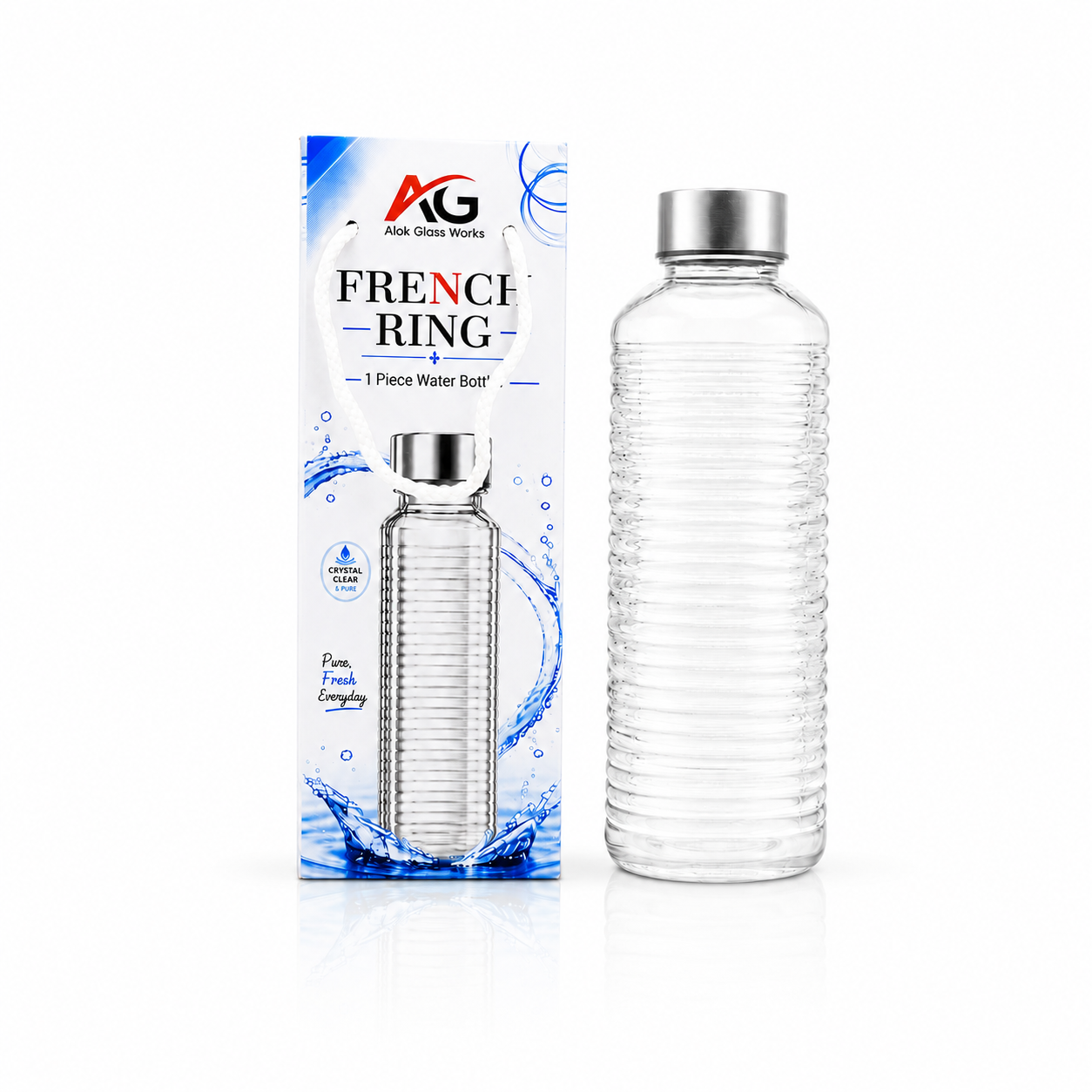 1000ml French Ring Glass Bottle (1pc)